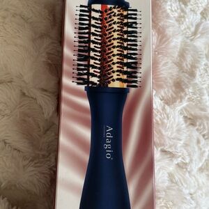 Adagio Navy Blue Round Hot Air Styling Brush